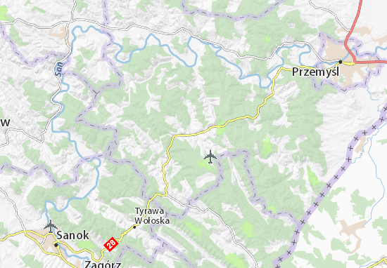 Bircza Map