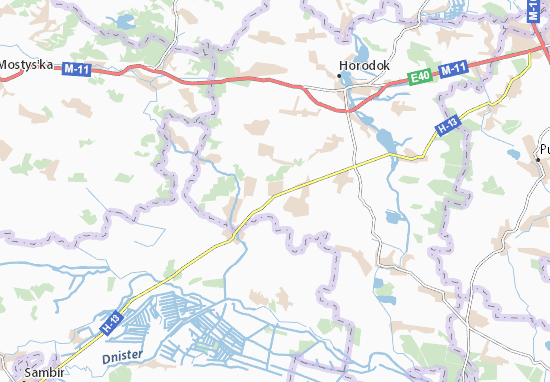 Karte Stadtplan Hradivka