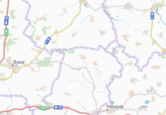 Karte Stadtplan Hnylytsi