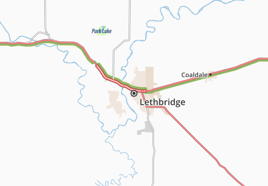 Mapa Lethbridge