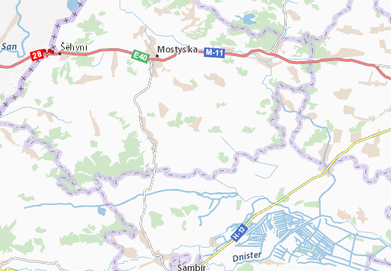 Karte Stadtplan Vyshen&#x27;ka
