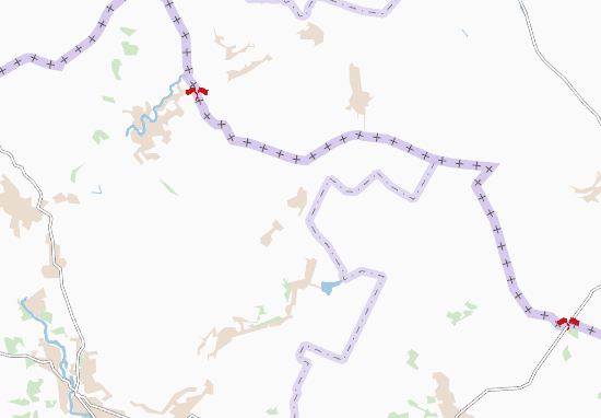 Kaart Plattegrond Hanusivka