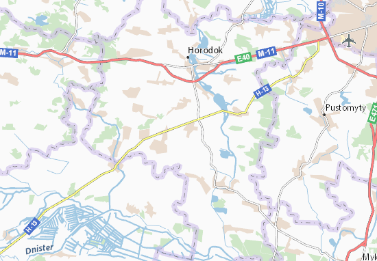 Karte Stadtplan Zavydovychi