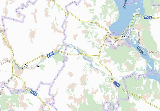 Mapa Pylyava