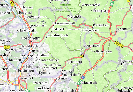 Karte Stadtplan Egloffstein