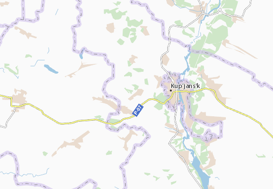 Karte Stadtplan Nechvolodivka