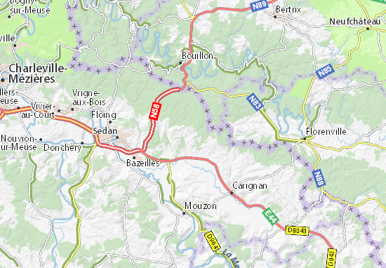 carte michelin pouru aux bois plan pouru aux bois viamichelin