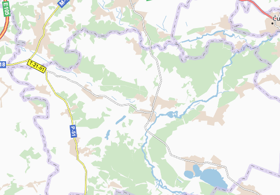 Kaart Plattegrond Chemuzhivka