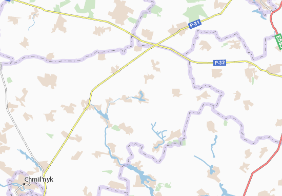 Mapa Velykyi Ostrozhok