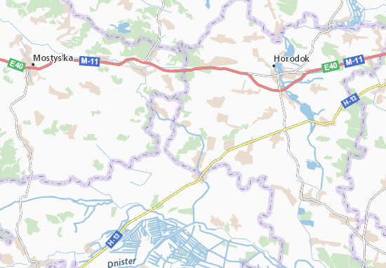 Poberezhne Map
