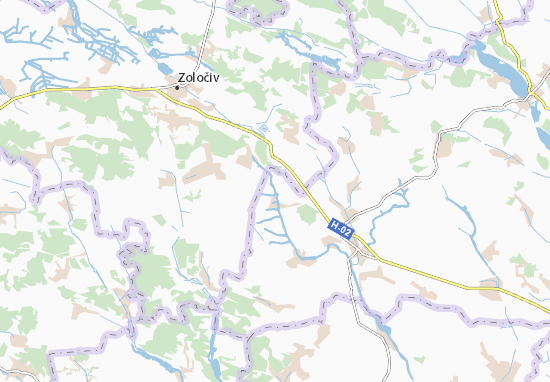 Kaart Plattegrond Slavna