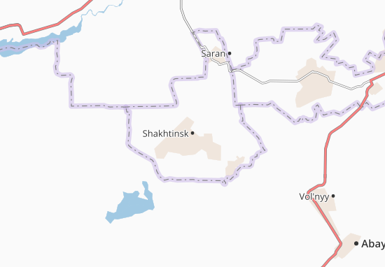 Shakhtinsk Map