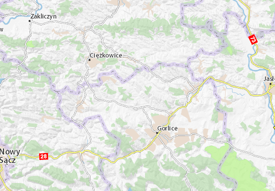 Kaart Plattegrond Moszczenica