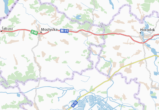 Karte Stadtplan Dydyatychi