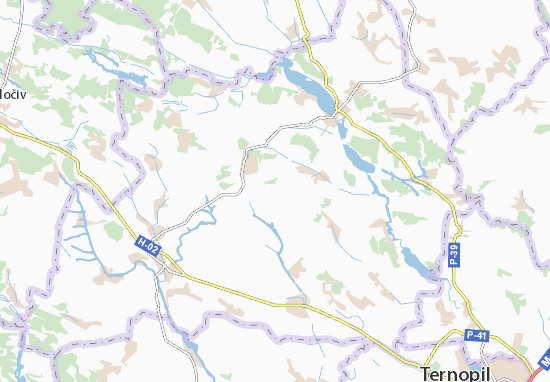 Bzovytsya Map