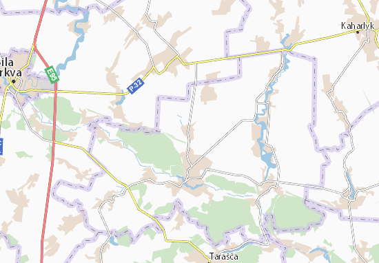 Kaart Plattegrond Zhytni Hory