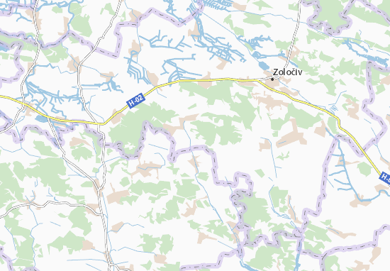 Karte Stadtplan Zashkiv