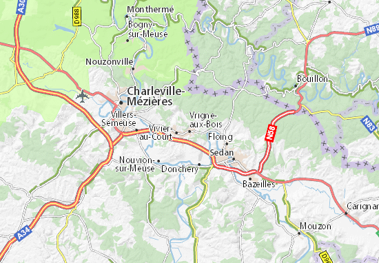 carte michelin vrigne aux bois plan vrigne aux bois viamichelin