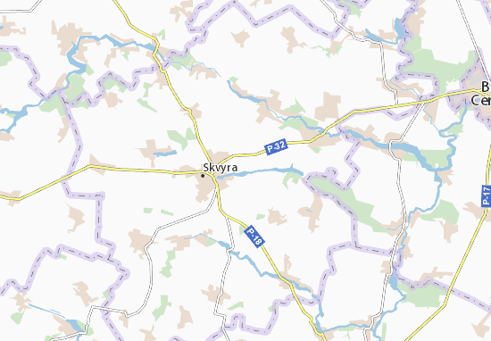 Karte Stadtplan Kam&#x27;yana Hreblya