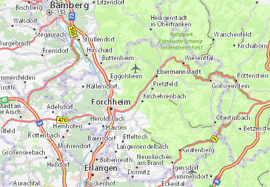 Karte Stadtplan Weilersbach