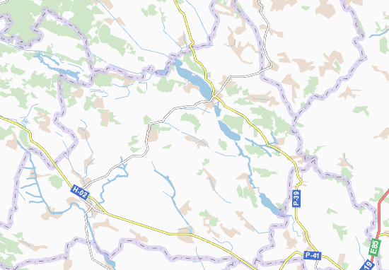 Kaart Plattegrond Biloholovy