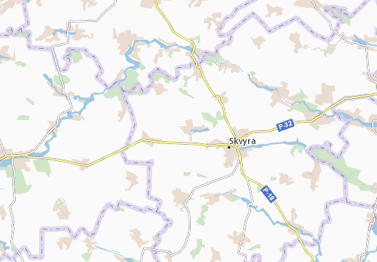Kaart Plattegrond Selezenivka