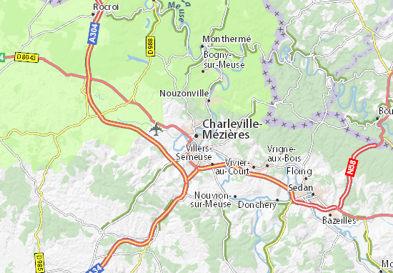 Carte-Plan Charleville-Mézières