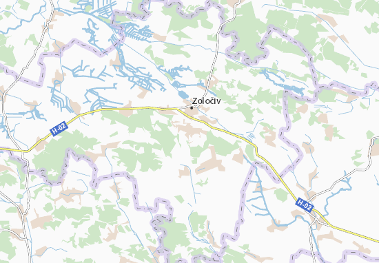 Karte Stadtplan Voronyaky