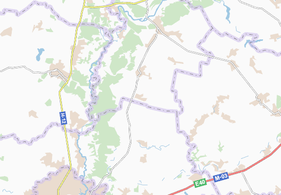 Kaart Plattegrond Kozlivshchyna