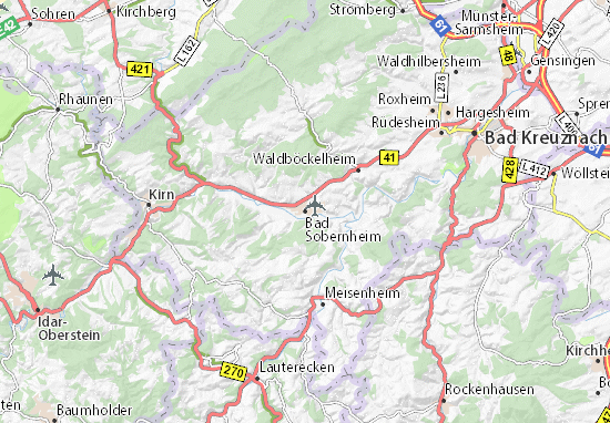 Carte-Plan Bad Sobernheim
