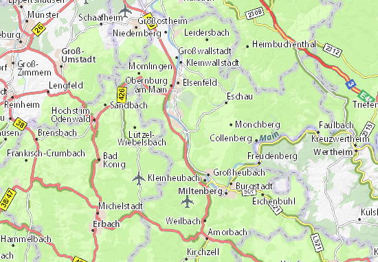 Mapas-Planos Klingenberg am Main