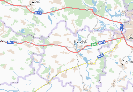 Karte Stadtplan Bratkovyči