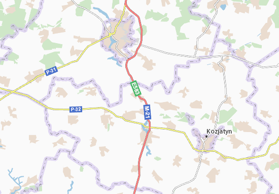 Karte Stadtplan Zhezheliv