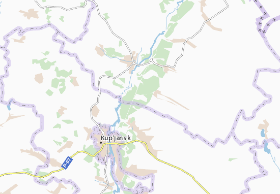 Karte Stadtplan Lyman Pershyi