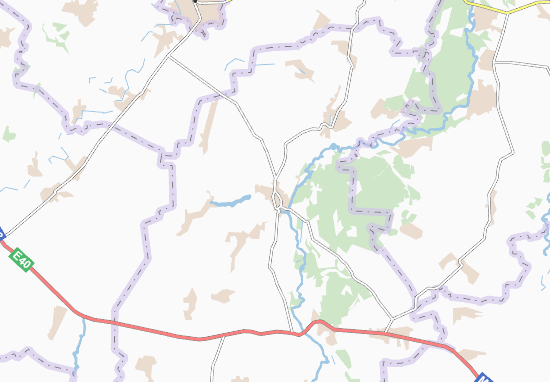 Karte Stadtplan Velyka Bahachka