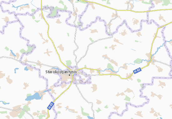 Kaart Plattegrond Nemyrivka