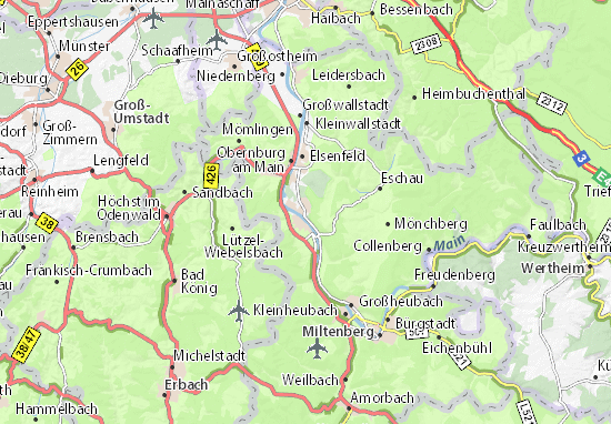 Mapas-Planos Erlenbach am Main