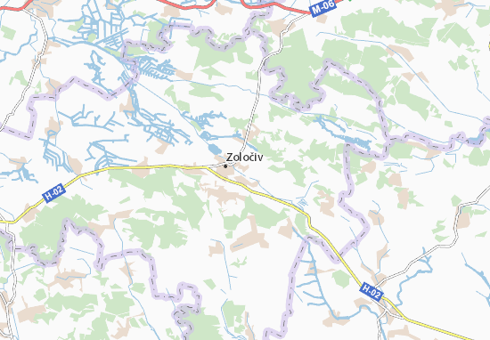 Mapa Zolochivka