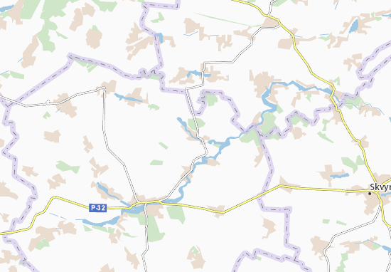 Karte Stadtplan Verkhivnya