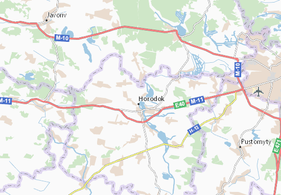 Karte Stadtplan Drozdovychi