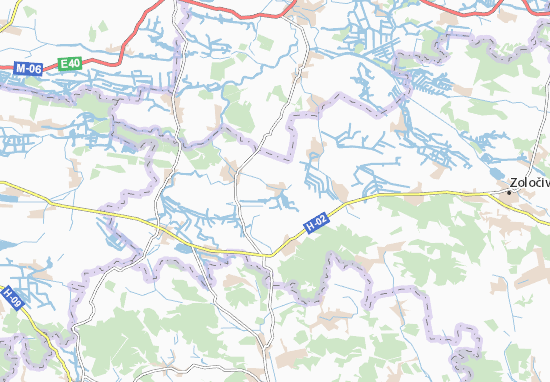 Karte Stadtplan Perehnoiv