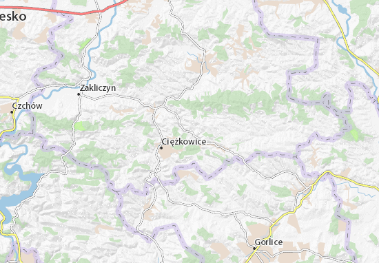 Mapa Rzepiennik Strzyżewski