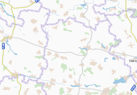 Kaart Plattegrond Hrytsenky