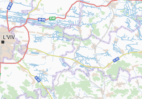 Karte Stadtplan Zhuravnyky