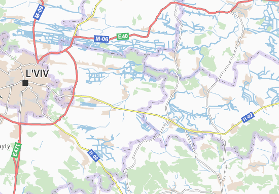 Mapa Chornushovychi