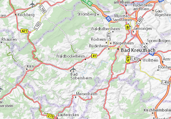 Waldböckelheim Map