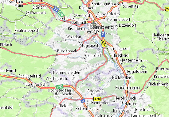 Mapa Frensdorf