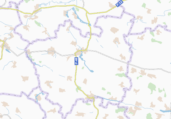 Karte Stadtplan Mykhnivka