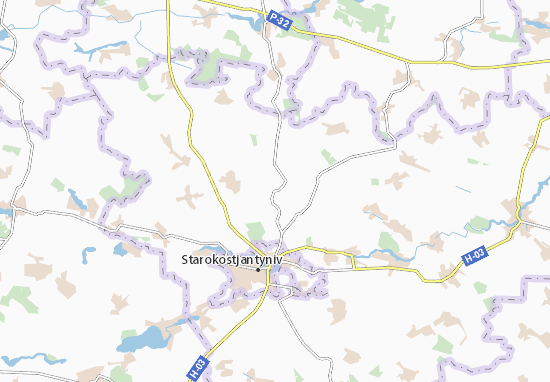 Karte Stadtplan Radkivtsi