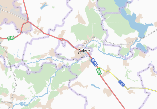 Čuhuïv Map